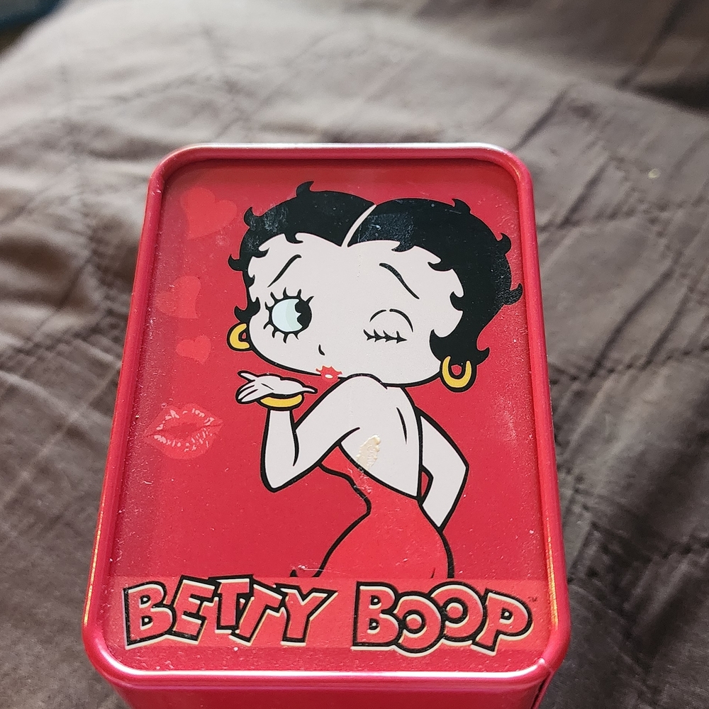 Betty Boop Red Tin Box